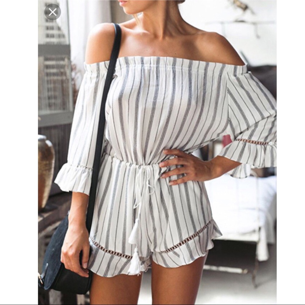 Off the Shoulder Romper